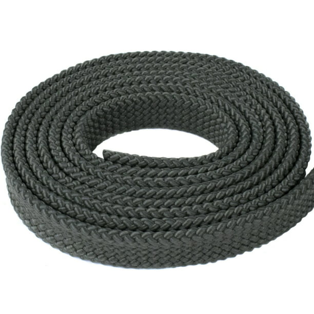 White 1/2" x 100 ft.Braided Polyester Soft  Flat /Hollow Rope 
